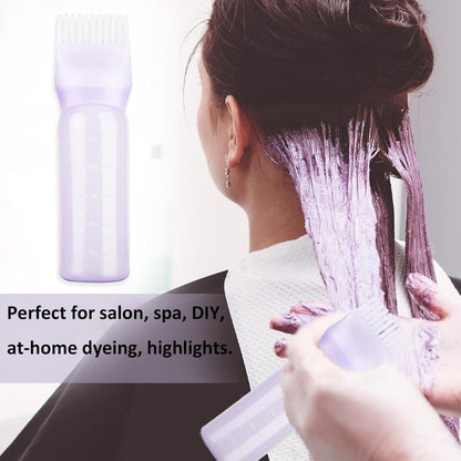 Root Comb Applicator Bottle for Hair Dye & Oil